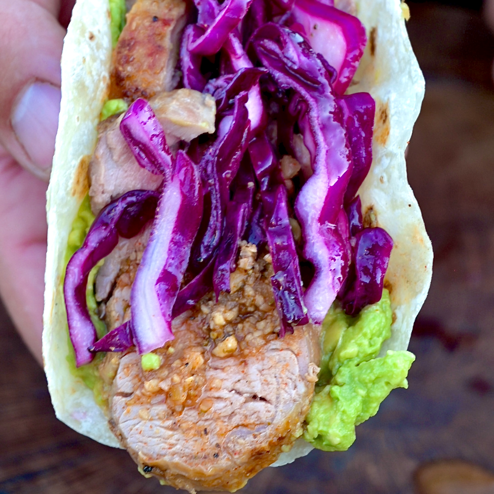 Iberico Pork Tenderloin Mojo Rojo Tacos